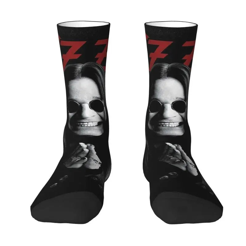 Ozzy Osbourne British Rock Heavy Metal 3D Printed Crew Socks - Premium socks from Lizard Vigilante - Just $18.88! Shop now at Lizard Vigilante