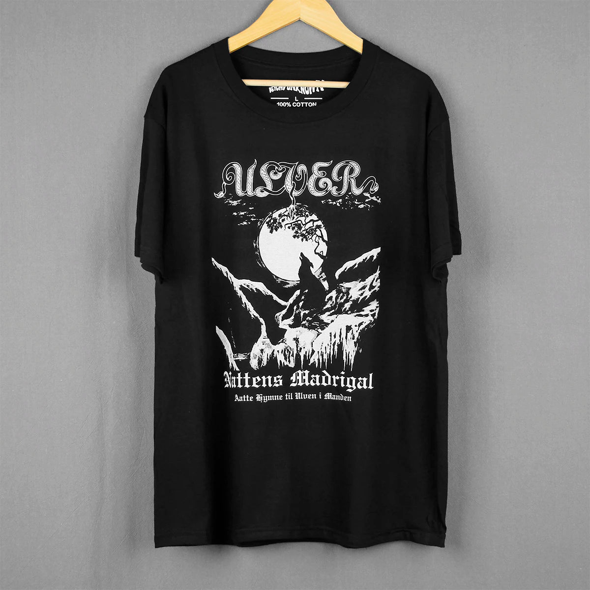 Ulver 'The Madrigal of Night' Black Metal T-Shirt – Agalloch, Satyricon-Inspired Washed Cotton Summer Tee for Men - Premium t-shirt from Lizard Vigilante - Just $31.08! Shop now at Lizard Vigilante