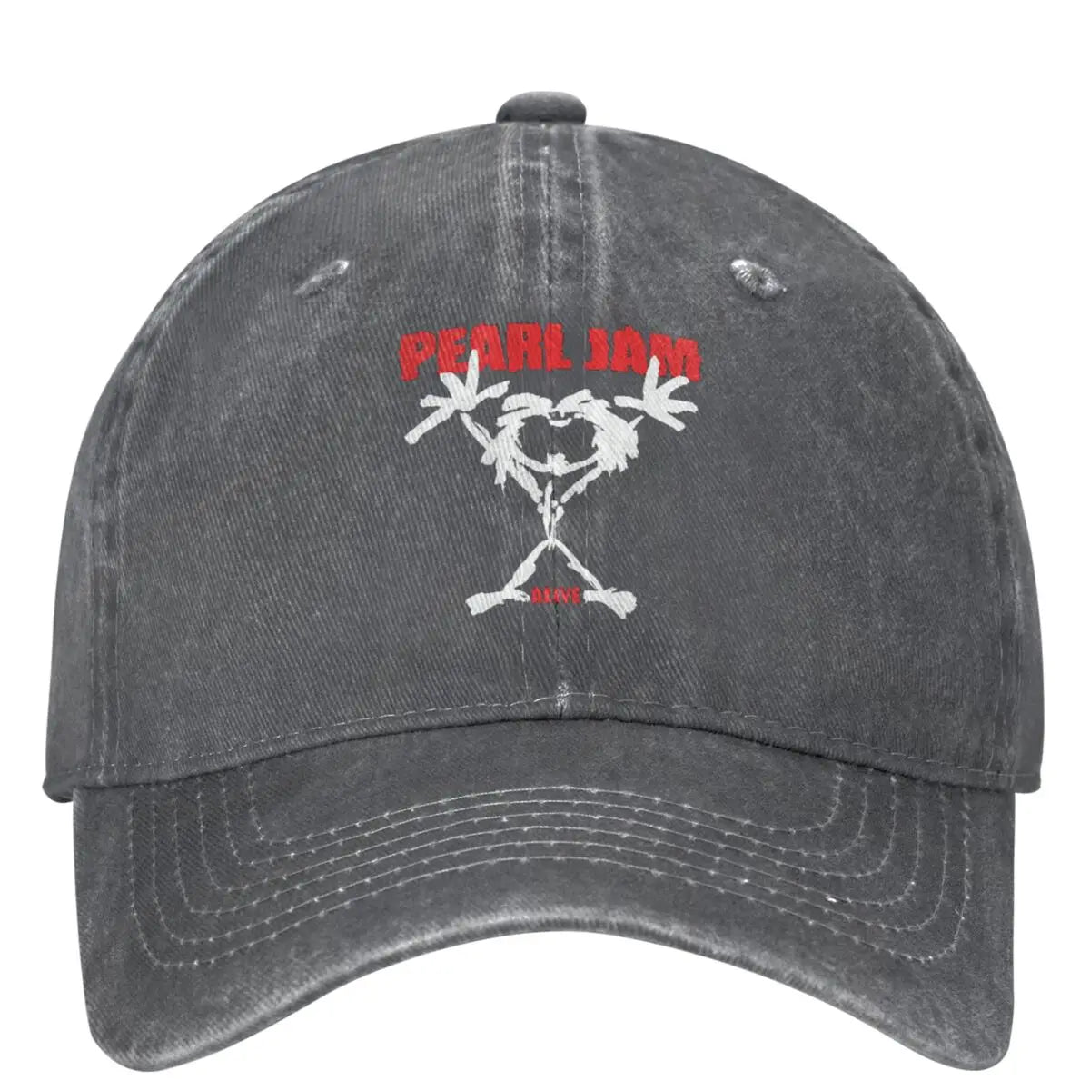 Pearl Jam Emblem Rock Grunge Band Baseball Cap – Unisex Distressed Washed Casual Summer Hat - Premium hats from Lizard Vigilante - Just $23.88! Shop now at Lizard Vigilante