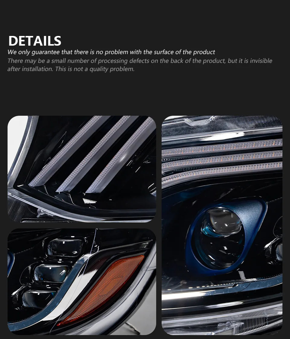 AKD Car Lights for Benz Sprinter Headlight Projector Lens Maybach Style Head Lamp DRL Automotive Accessories