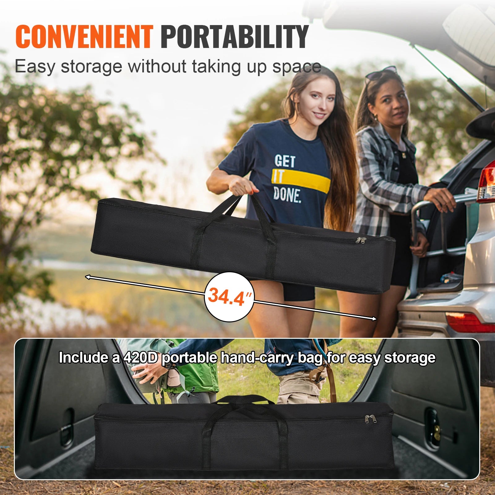 VEVOR Projector Screen with Stand 120/150 inch 4K 1080 HD Outdoor Movie Screen for Home Theater Cinema Backyard Movie - Premium  from Lizard Vigilante - Just $102.99! Shop now at Lizard Vigilante