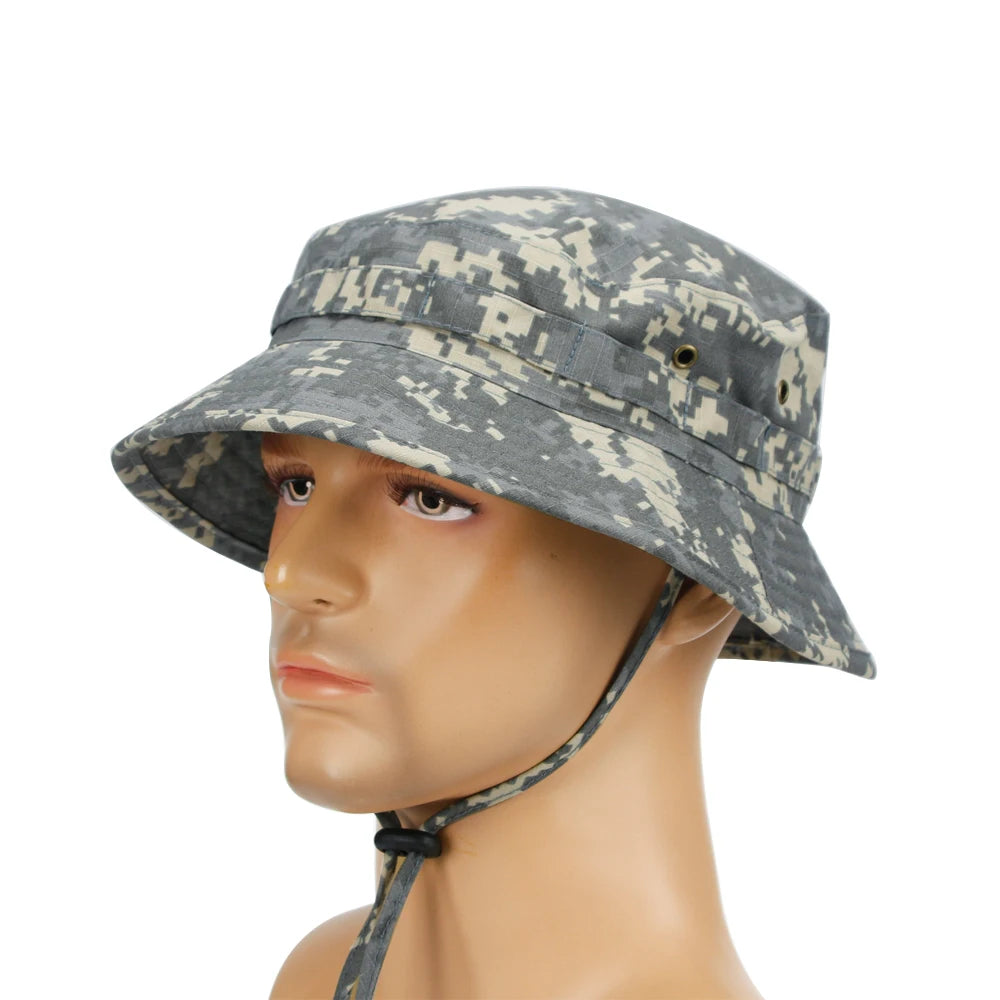 Camouflage Boonie Hat - Packable Outdoor Bucket Hat for Hiking & Fishing - Premium bucket hat from Lizard Vigilante - Just $18.88! Shop now at Lizard Vigilante