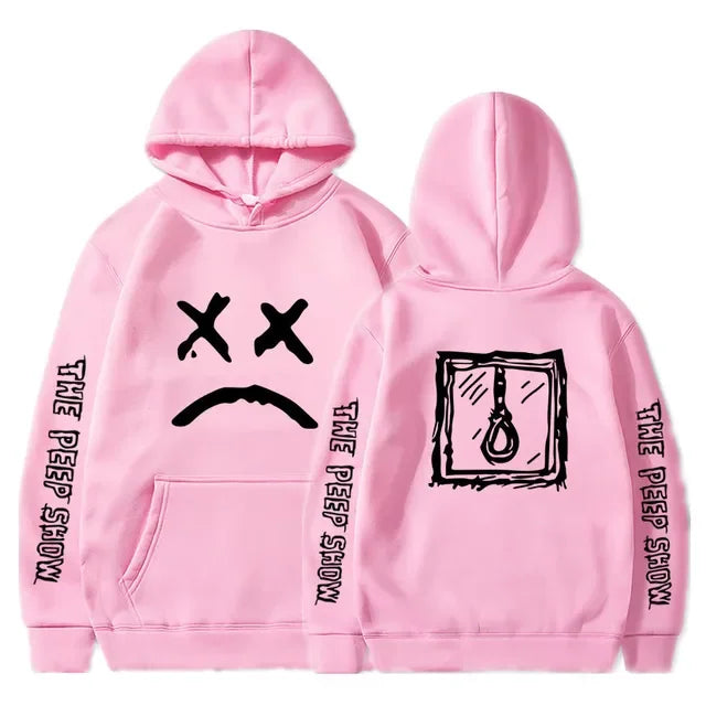 Lil Peep Hip Hop Hell Boy Hoodie | Men's & Women's Casual Fleece Pullover Sweatshirt for Autumn/Winter - Premium Long-sleeve hoodie from Lizard Vigilante - Just $46.66! Shop now at Lizard Vigilante