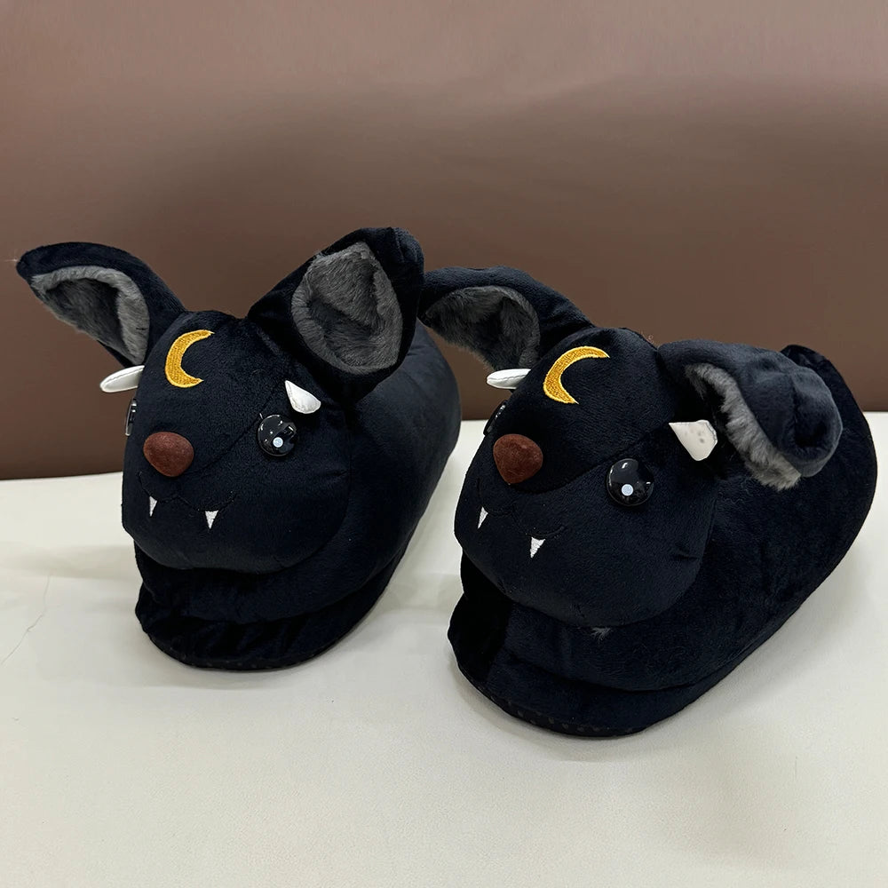 Highland Cow Halloween Michael Myers & Chucky Plush Slippers – Soft Horror Themed House Shoes - Premium slippers from Lizard Vigilante - Just $33.33! Shop now at Lizard Vigilante