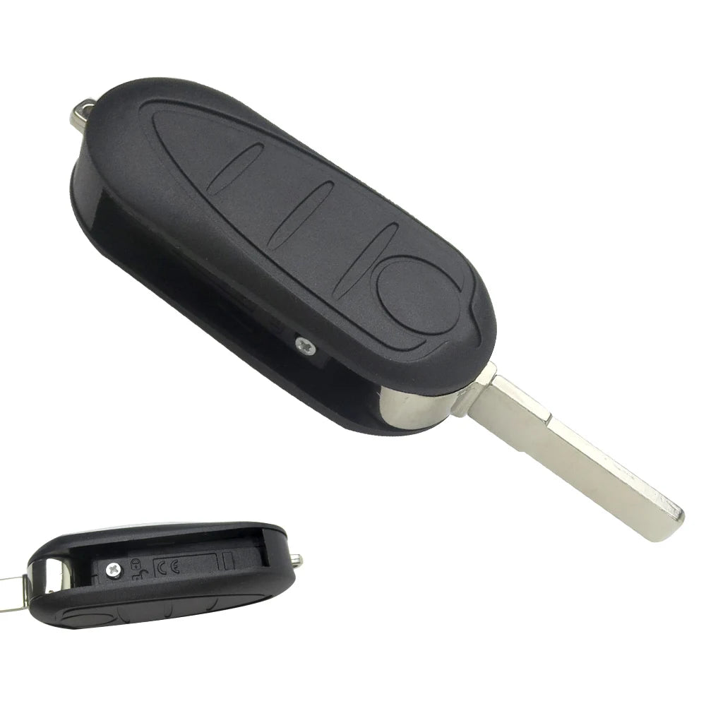 OkeyTech Folding Flip Car Remote Key Shell for Alfa Romeo - 3 Buttons Replacement Key Case with Uncut Blade - Premium key shell from Lizard Vigilante - Just $14.99! Shop now at Lizard Vigilante