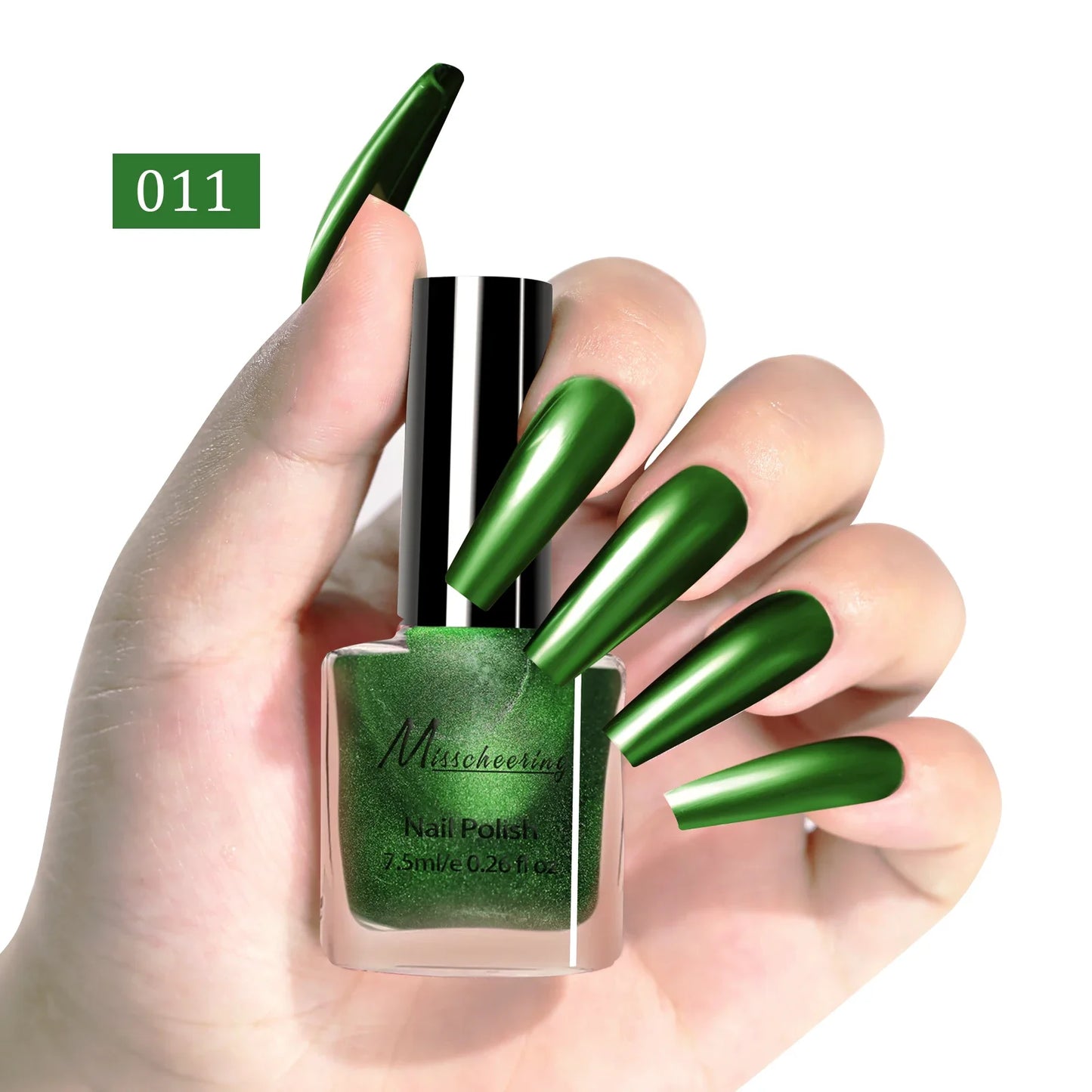 12 colors 7.5ml metal mirror nail polish semi-permanent topcoat nail polish LED gel varnish suitable for girls diy nail charm