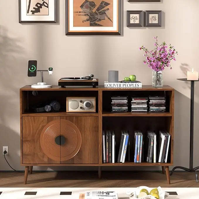 ThunderVinyl Fortress XL Mid-Century Record Command Stand