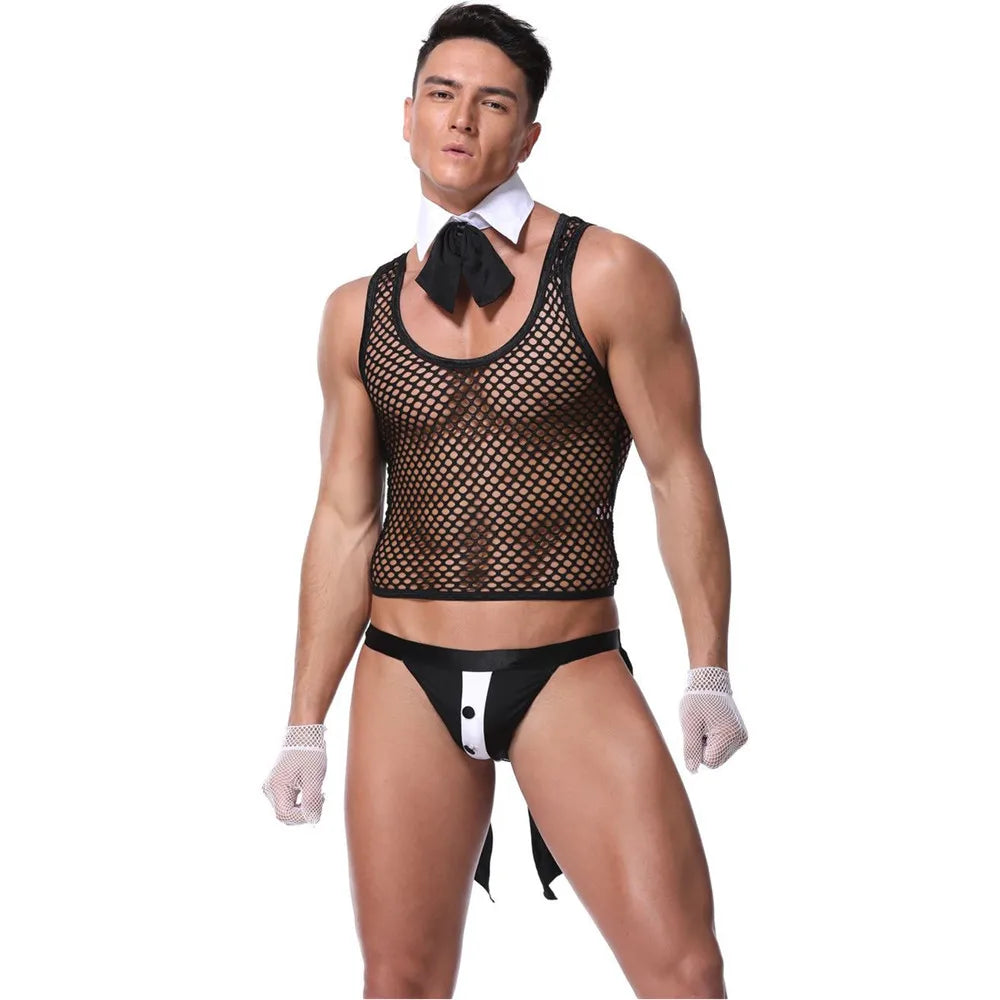 Stripper Male Underwear Men Erotic Uniforms Police Rob Halford Waiter Doctor Roleplay Porn Costumes Nightclub Outfit Husband Date Lingerie Set - Premium Underwear from Lizard Vigilante - Just $42.99! Shop now at Lizard Vigilante