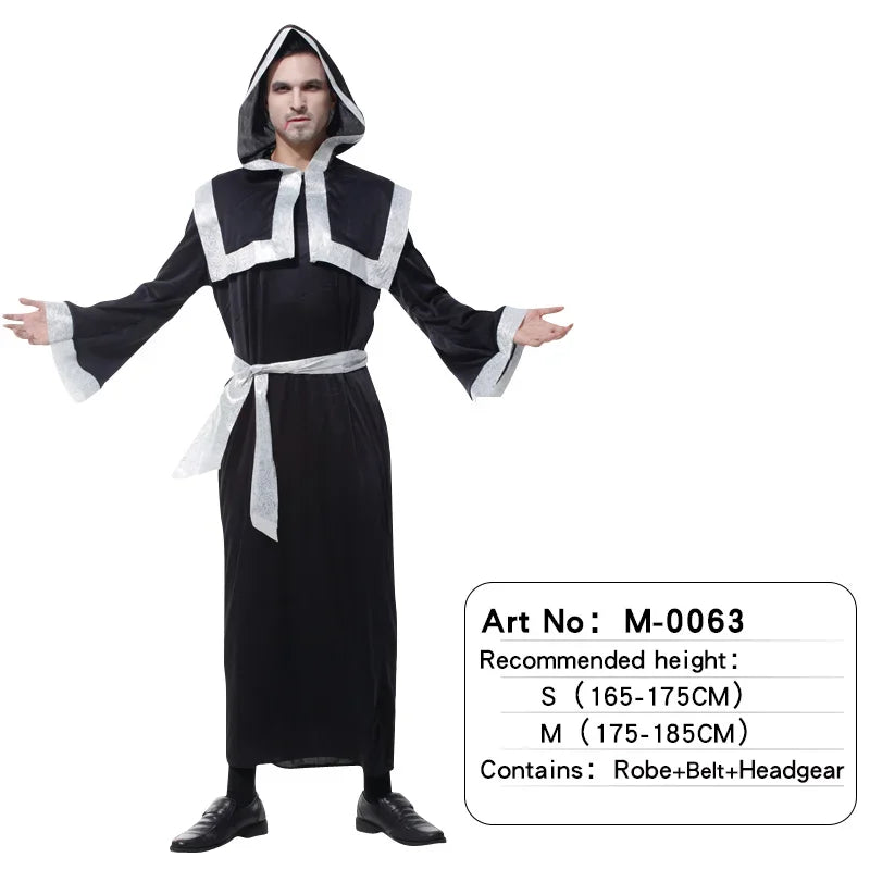 Adult Halloween Men Blue Robe and Hat | Star Moon Magic Magician Wizard Costume | Cosplay Role Playing - Premium costume from Lizard Vigilante - Just $38.88! Shop now at Lizard Vigilante