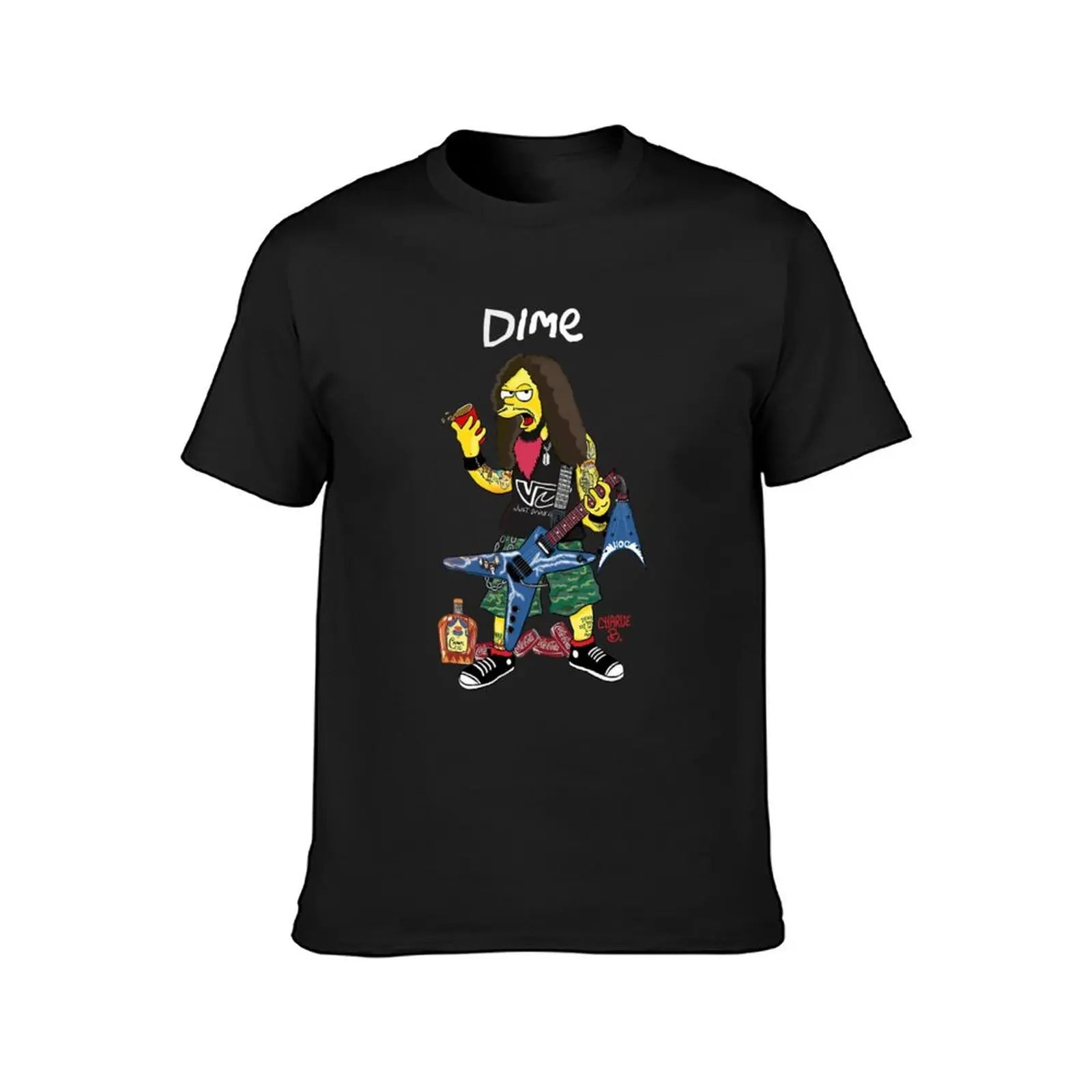 Dimebag Darrell Art -Classic T-Shirt Summer Tops Oversizeds Men's Graphic TShirts - Premium  from Lizard Vigilante - Just $24.99! Shop now at Lizard Vigilante