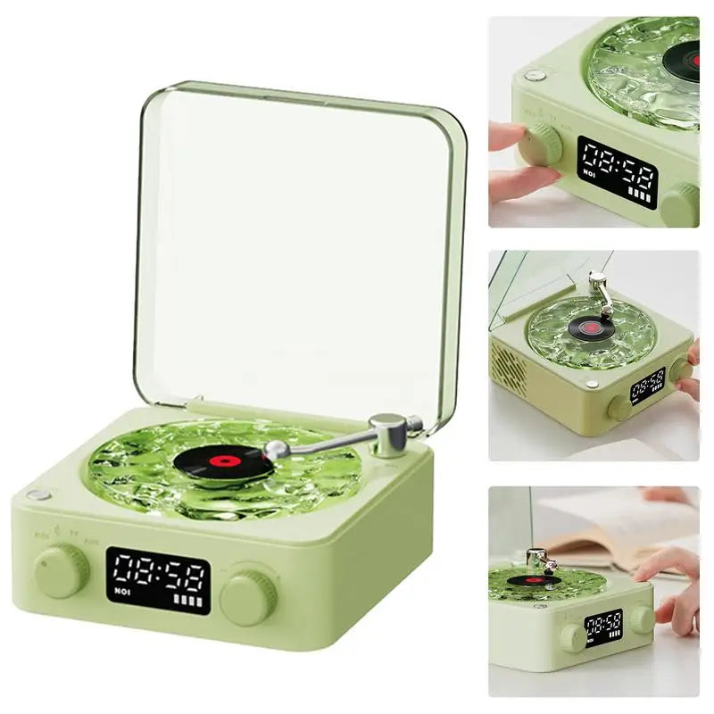 Easy To Use, Waves Vinyl Player Retro Record Player with Bluetooth, Natural Sleep Aid & White Noise Speaker, Multi-Function Sound System - Premium  from Lizard Vigilante - Just $81.99! Shop now at Lizard Vigilante