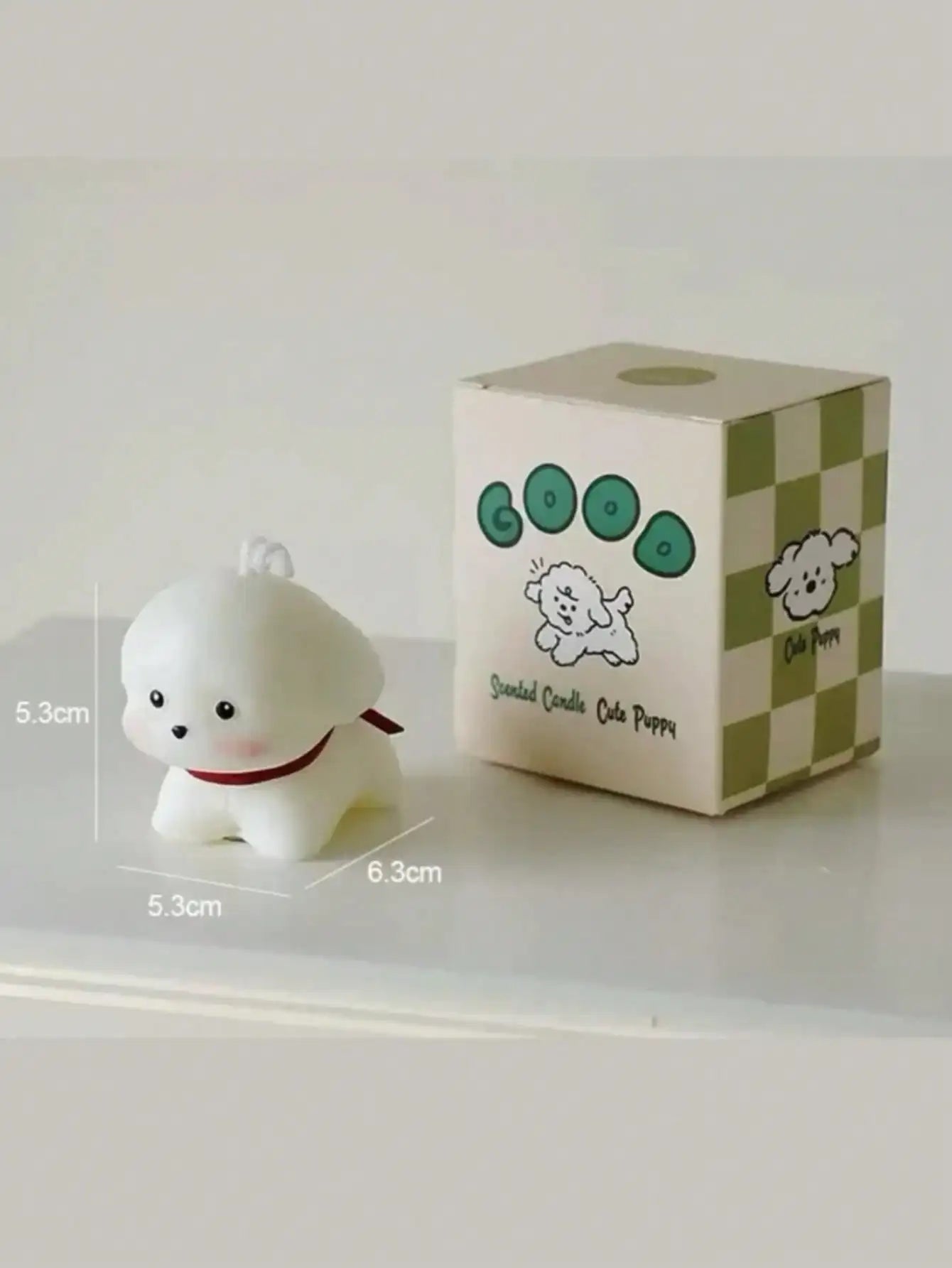 Burning 6h Cartoon 3D Cute White Puppy Candle Home Decor Candle Scented Candle Home Use Girl Aromatherapy Home Aromatic Candle