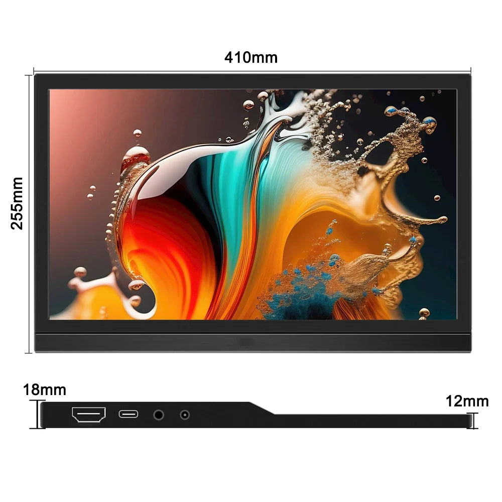 17.3Inch Portable Monitor External Display LCD Screen PC Gamer HDMI-compatible Switch Xbox PS4/PS5 Laptop Display Gaming Monitor