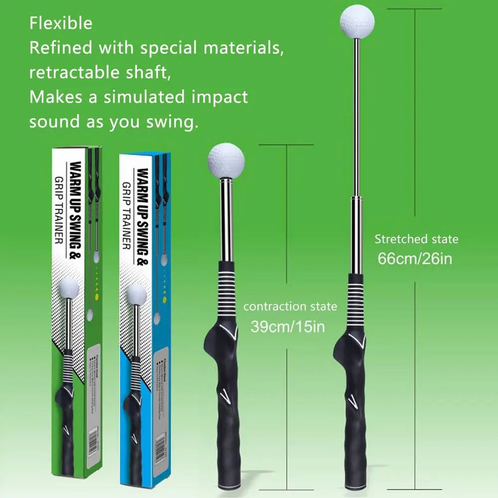 Golf Swing Practice Stick – Telescopic Swing Trainer for Perfecting Your Golf Technique - Premium golf training stick from Lizard Vigilante - Just $18.99! Shop now at Lizard Vigilante