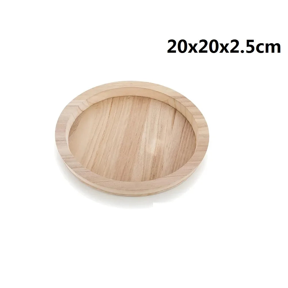 Halloween Wooden Craft Trays DIY Serving Tray Centerpiece Candle Holder Trays Christmas Crafts Art Home Decor