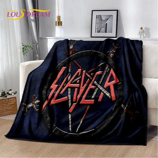 Slayer Heavy Metal Band Soft Plush Blanket,Flannel Blanket Throw Blanket for Living Room Bedroom Bed Sofa Picnic Cover Warm Kids - Lizard Vigilante