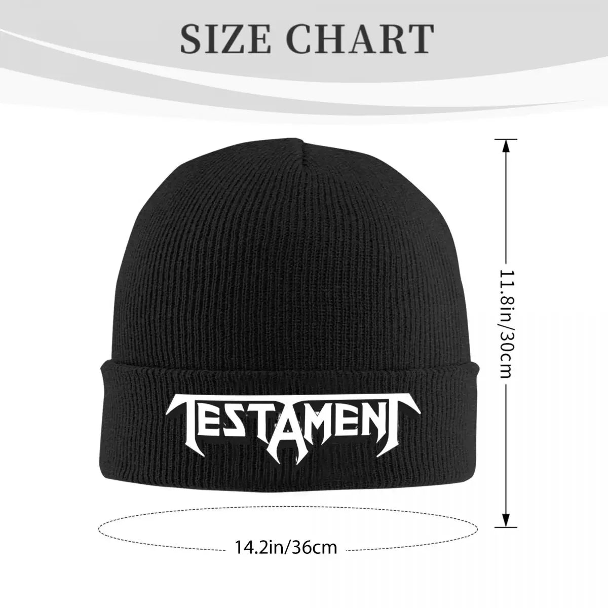 Testament Band Beanie Hat - Heavy Metal Skull Knitting Hat, Winter Warm Beanie for Men and Women - Premium  from Lizard Vigilante - Just $19.88! Shop now at Lizard Vigilante