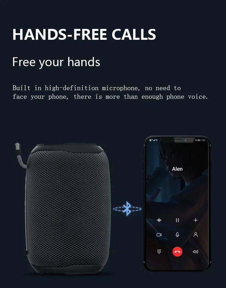 Super Powerful Wireless 5.3 Bluetooth Speaker RGB Light Caixa De Som Enhanced Bass IPX6 Waterproof Subwoofer 3D Stereo Sound Box