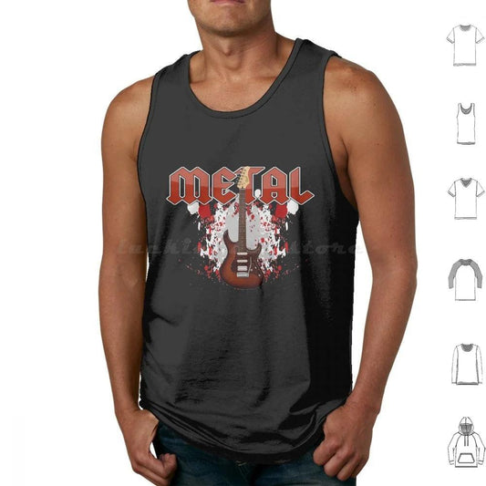 Metal Tank Tops Print Cotton Music Skull Metal Guns N Roses Guns And Roses Guns Roses Pantera Ozzy Osbourne Black - Premium  from Lizard Vigilante - Just $21.99! Shop now at Lizard Vigilante