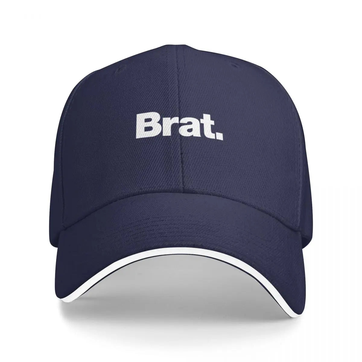 Brat. Rave Visor Baseball Cap Streetwear Adjustable Black Hat