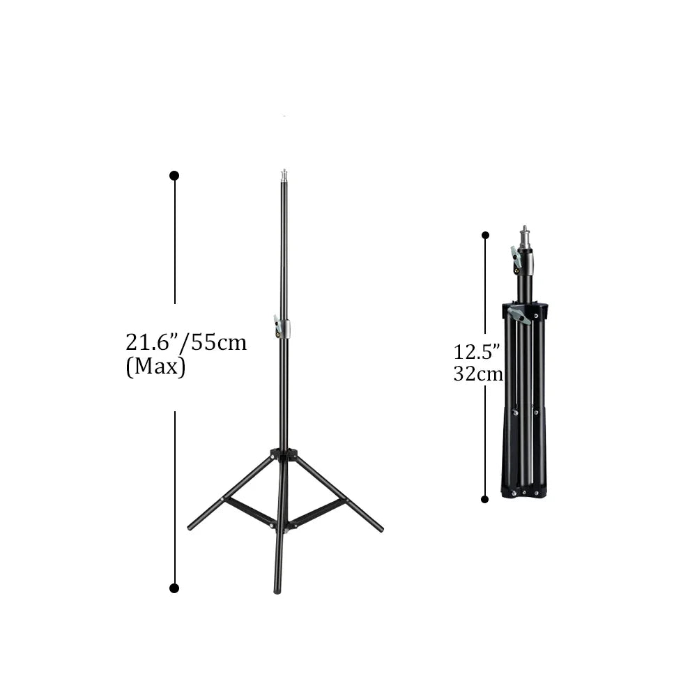 200cm Adjustable Photography Tripod Light Stand with 1/4 Screw Head, Lightweight Aluminum Tripod for Ring Light, Phone & DSLR Cameras – Pro Photo Studio Support - Premium light stand from Lizard Vigilante - Just $21.99! Shop now at Lizard Vigilante