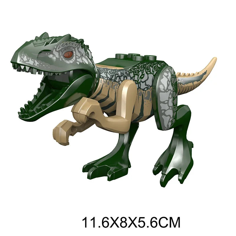 Dinosaurs Figures Bricks Building Blocks Velociraptor Jurassic Dino World Large T-Rex Triceratops Indominus Rex Toys For Kids - Premium toys from Lizard Vigilante - Just $1.99! Shop now at Lizard Vigilante