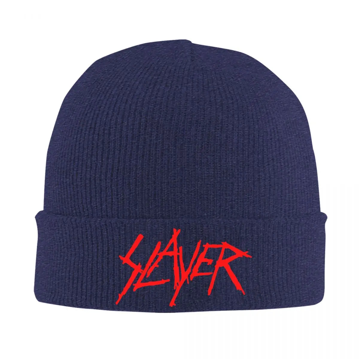 Slayers Logo Knitted Beanie – Warm Winter Hat for Men & Women | Unisex Autumn Color Cap - Premium  from Lizard Vigilante - Just $19.88! Shop now at Lizard Vigilante