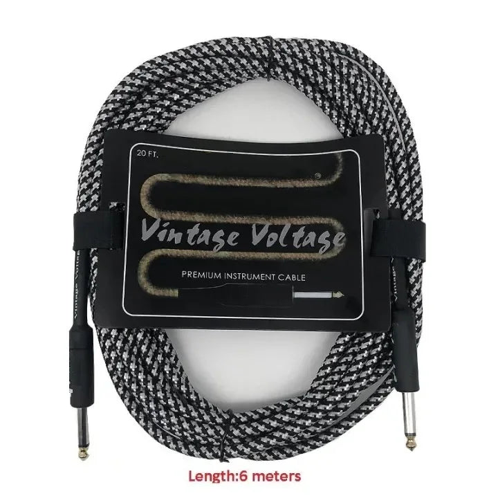 Guitar Cable Wire Cord Jack Line Bass Electric Box Audio Cable Noise Reduction Line Shielded Cable 3/6/10 Meters - Premium cable from Lizard Vigilante - Just $14.99! Shop now at Lizard Vigilante