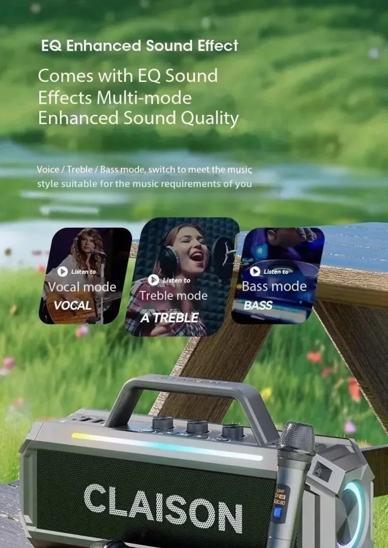 300W High-power Outdoor Wireless Bluetooth Speaker with Speaker Portable Ipx6 Waterproof Outdoors Loudspeaker for Party Outdoors