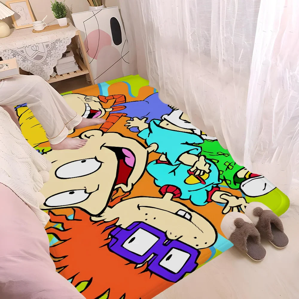 R-Rugrats Hallway Carpet Non-Slip Laundry Room Mat Laundry Decor Balcony Child Living Room Toilet Rug