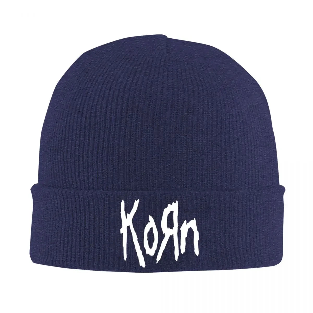 Korn Band Logo Beanie Hat – Unisex Street Hippie Skullies for Winter - Premium 2-piece suit from Lizard Vigilante - Just $19.99! Shop now at Lizard Vigilante