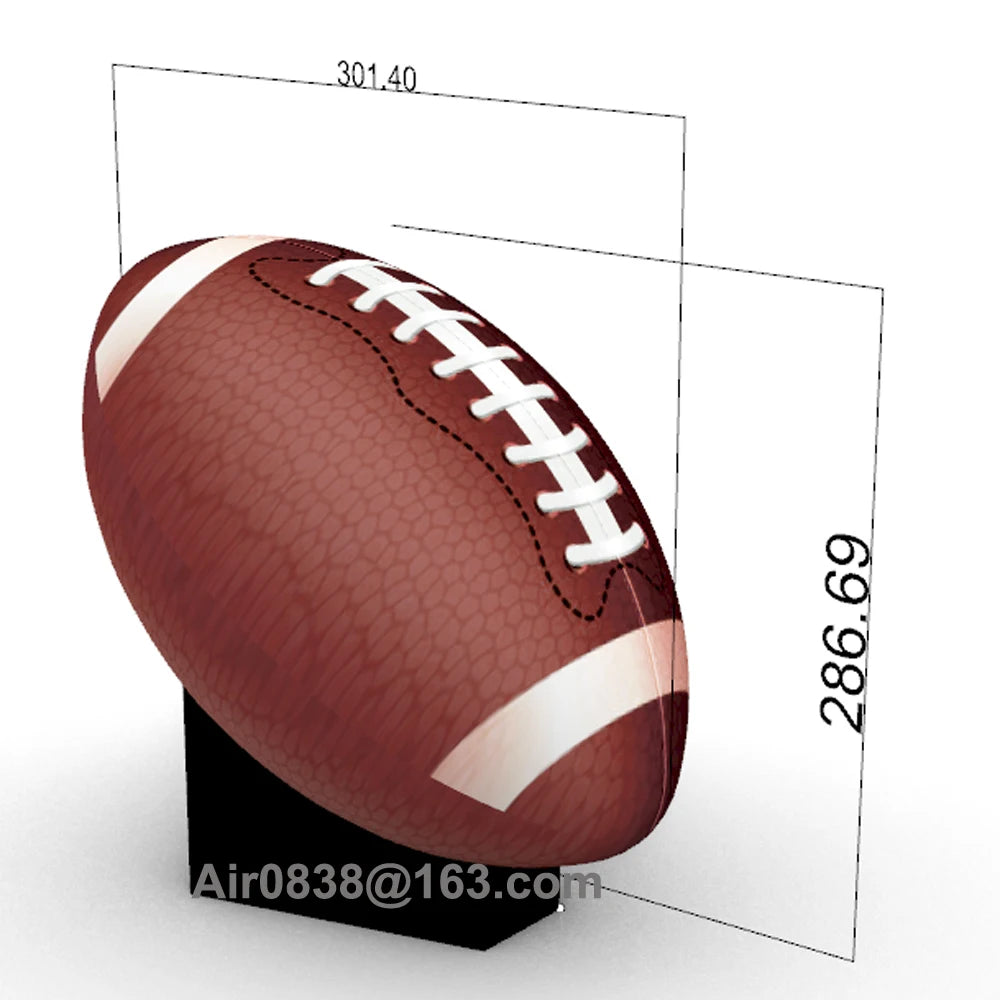 Giant Inflatable Football Replica Balloon Giant Inflatable Foot Ball Model For Advertising, Tailgate Parties, Shindigs, Raves, Hootenannies - Premium inflatable from Lizard Vigilante - Just $669.99! Shop now at Lizard Vigilante