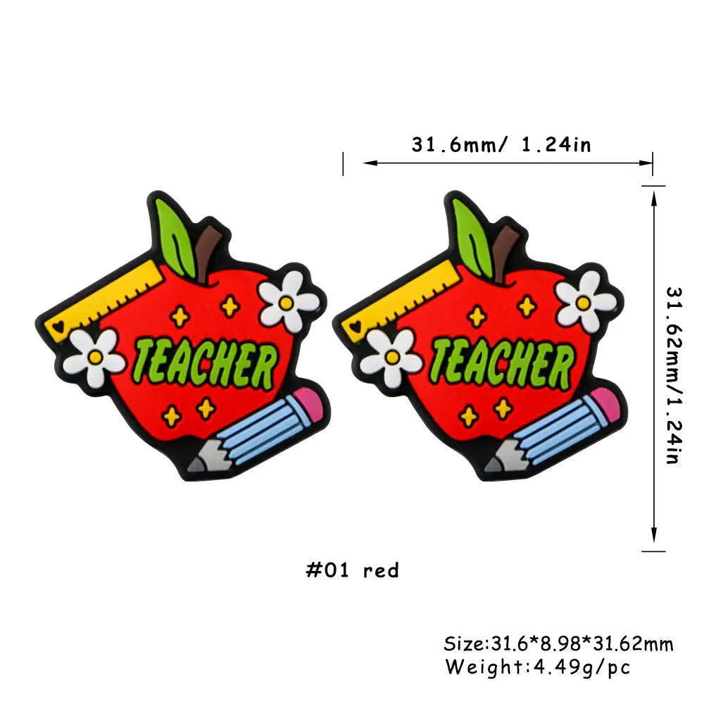 Kovict 5/10Pcs New Focal Silicone Beads Easter Series Bead For Jewelry Making DIY  KeyChain Bracelet Necklace Pen Accessories