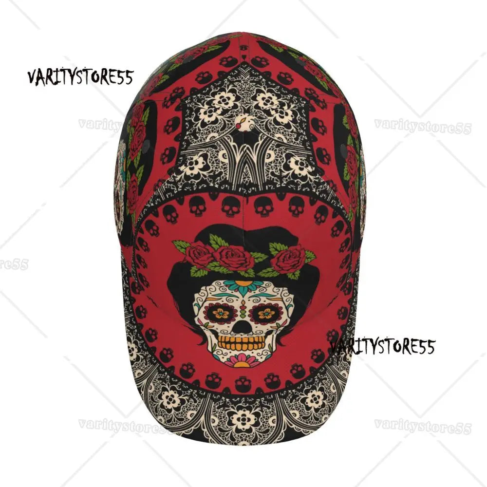 Midnight Calavera Street Riot Cap