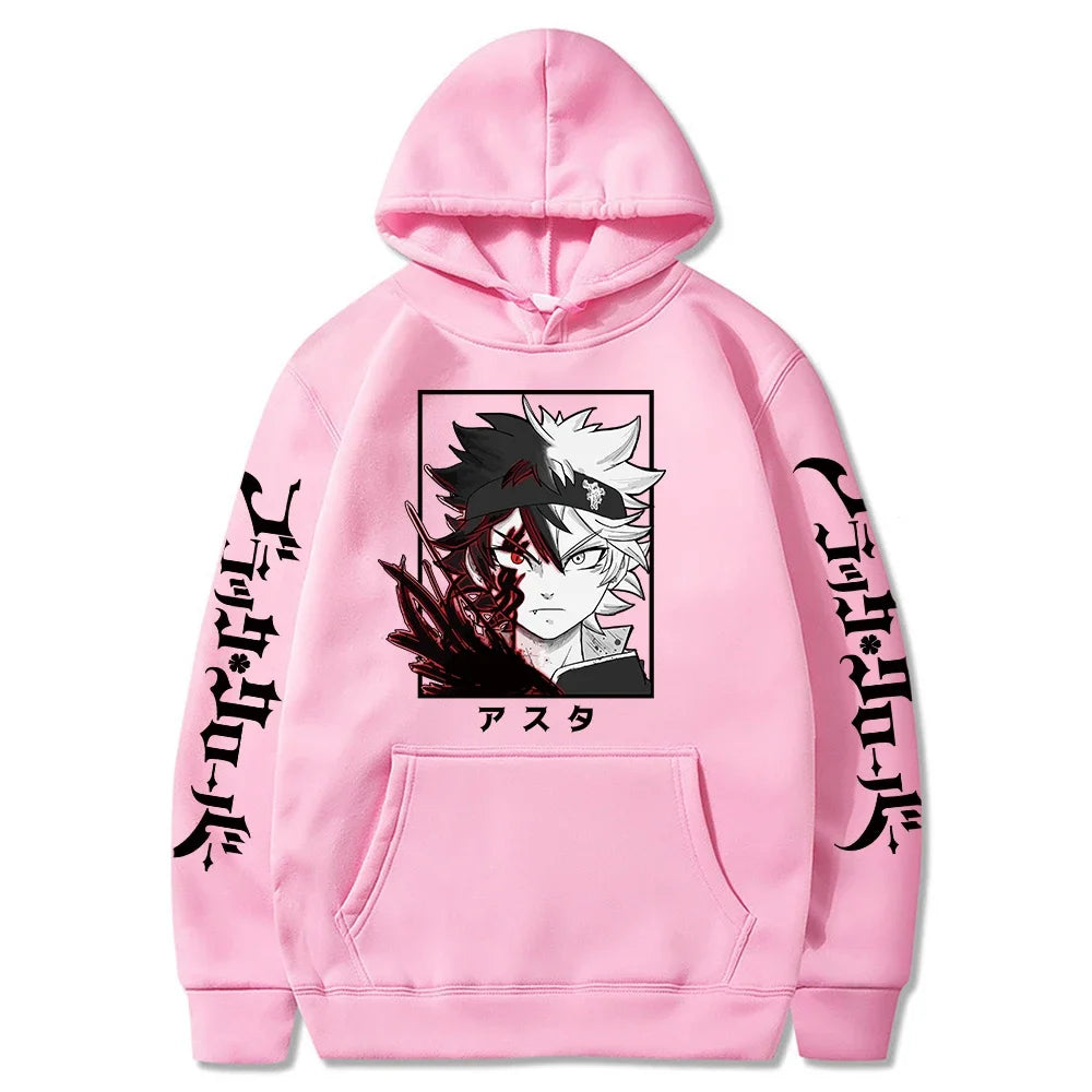 Black Clover Asta Hoodie - Oversized Manga Streetwear Hoodie for Men | Fleece Pullover with Bold Anime Print – Asta’s Power, Your Fashion - Premium hoodie from Lizard Vigilante - Just $46.66! Shop now at Lizard Vigilante