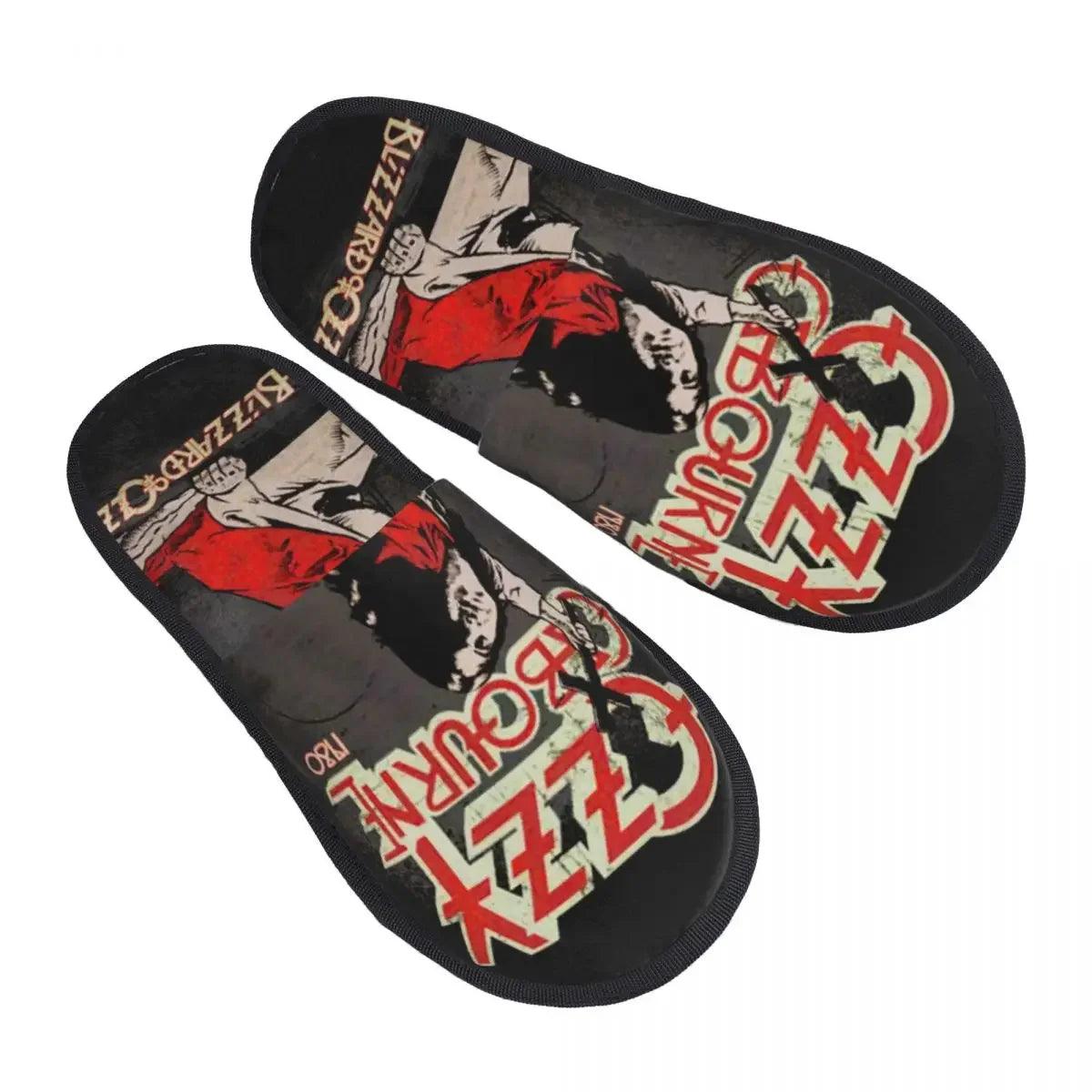 Calling all Ozzyheads! Cozy Ozzy Osbourne Faux Fur Slippers - Premium  from Lizard Vigilante - Just $22.99! Shop now at Lizard Vigilante