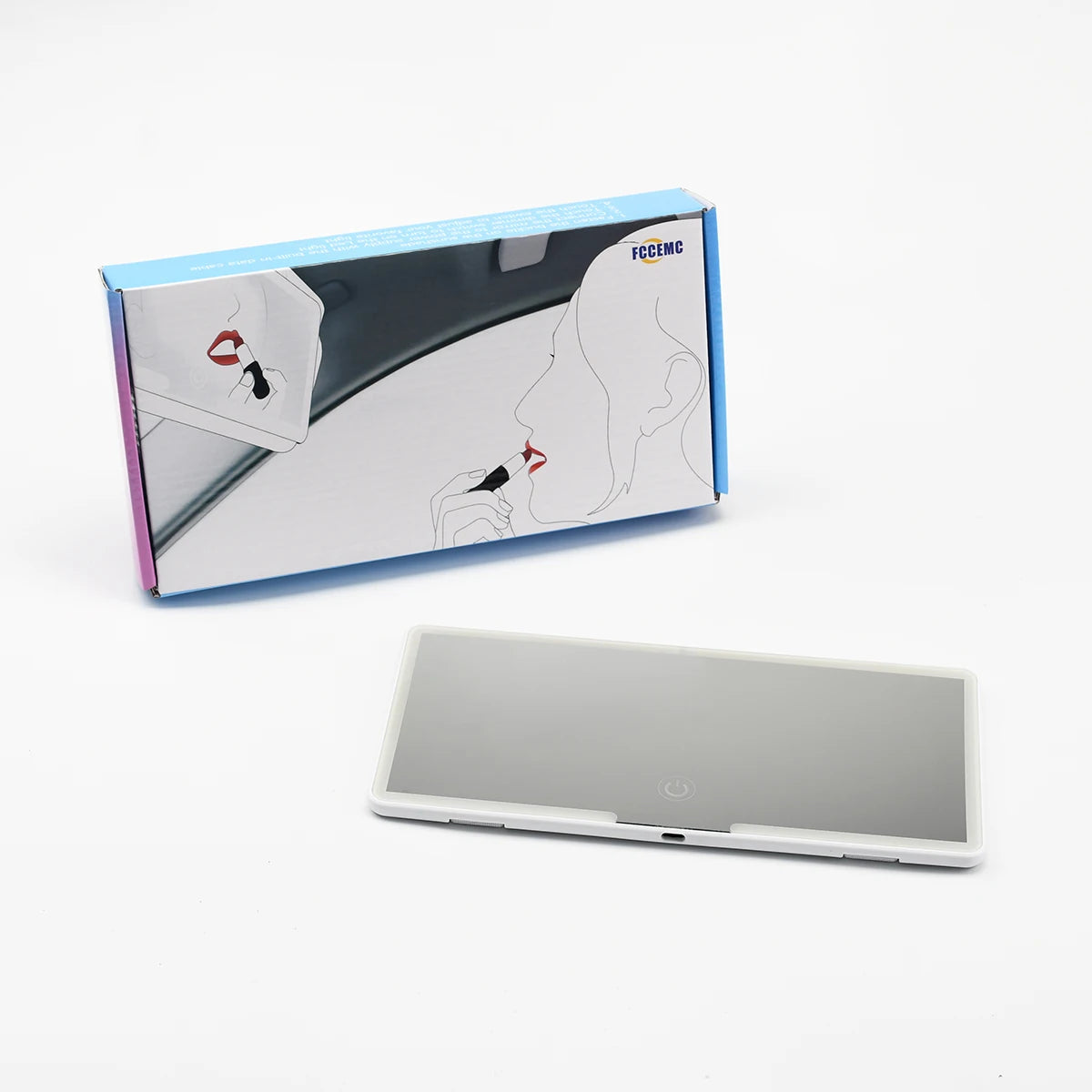 Car Sun Visor LED HD Makeup Mirror Rechargeable Vanity Light For Women