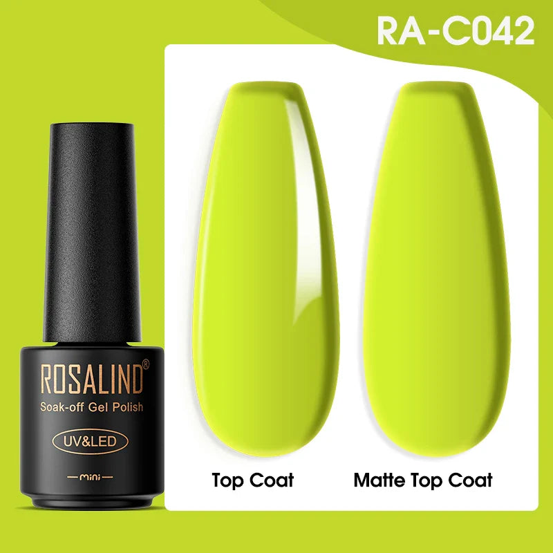 ROSALIND Gel Nail Polish Lamp All For Nails Art Manicure With Matt Base Top Coat Semi Permanant Gellak Nail Gel Polish Varnishes