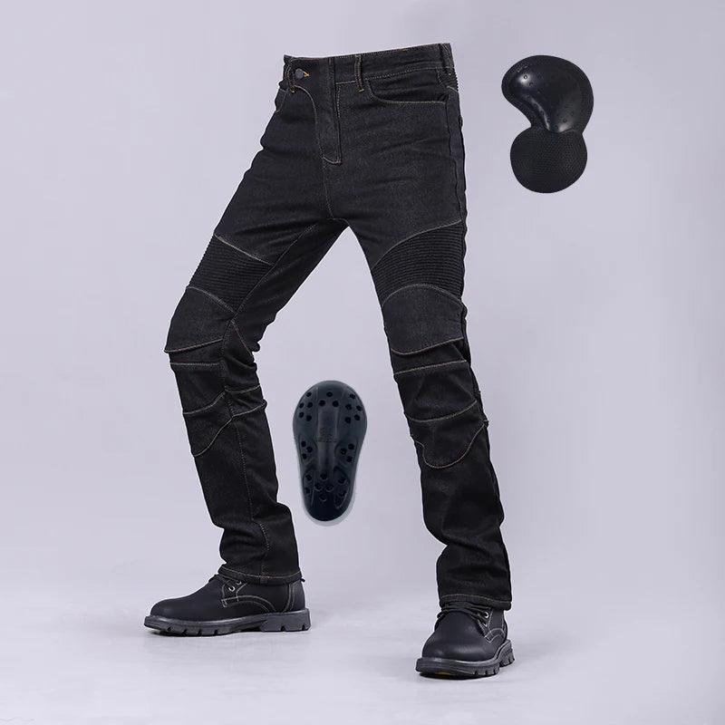 Motorcycle Riding Jeans Men Outdoor Moto Jeans Protective Knee Hip Pads Motocross Pants Touring Anti Drop Pants Protective Gear - Lizard Vigilante