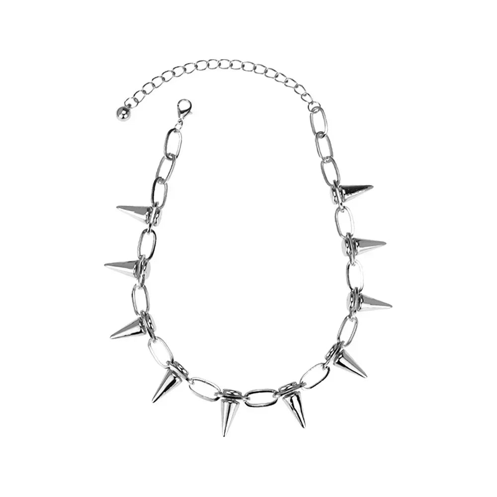 "Neck Wrath" Spiked Punk Chain Choker – Hardcore Metal Collar for Gigs, Riots & Bad Decisions (Gold/Silver/Gun Black) - Premium choker from dsers - Just $5.99! Shop now at Lizard Vigilante