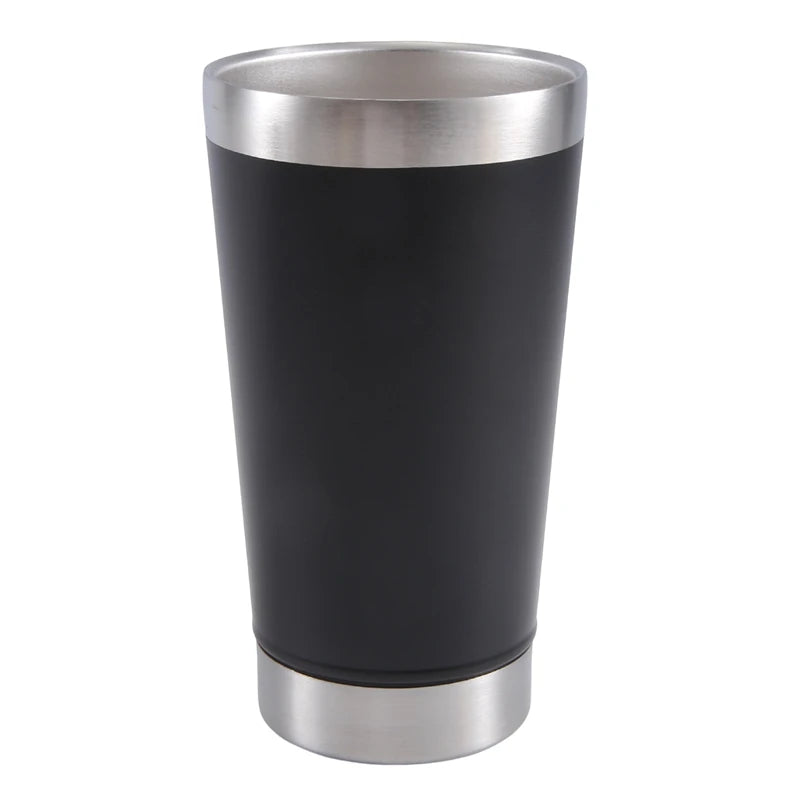 Cold Beer Cups with Bottle Opener Lid – Stainless Steel Insulated Drinkware for Tea, Coffee, and Beverages – Keeps Drinks Cold for 7 Hours, Hot for 3 Hours - Premium beer glass from Lizard Vigilante - Just $23.88! Shop now at Lizard Vigilante