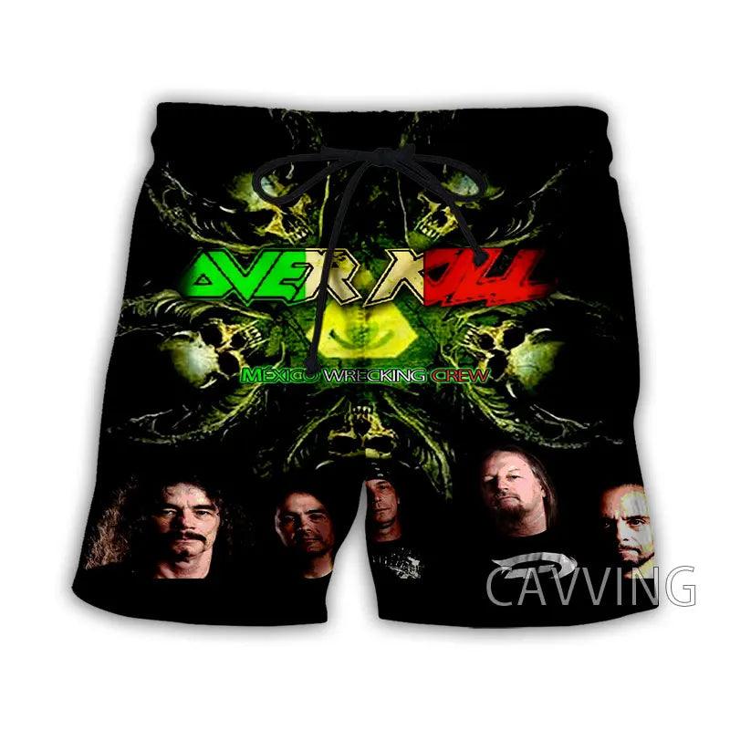 Overkill Band Summer Beach Shorts Streetwear Men Quick Dry Vacation Casual Shorts Women/Men's 3D Print - Lizard Vigilante