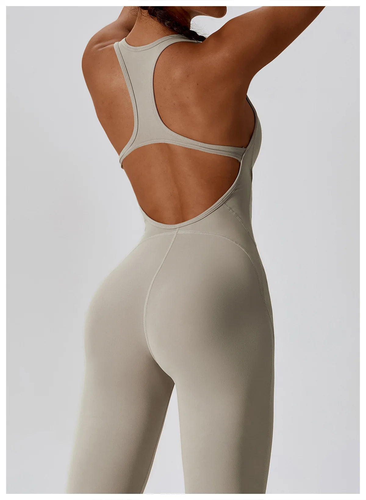 Seamless Yoga Jumpsuit - All-in-One Workout Outfit for Women - Premium bodysuit from Lizard Vigilante - Just $38.88! Shop now at Lizard Vigilante