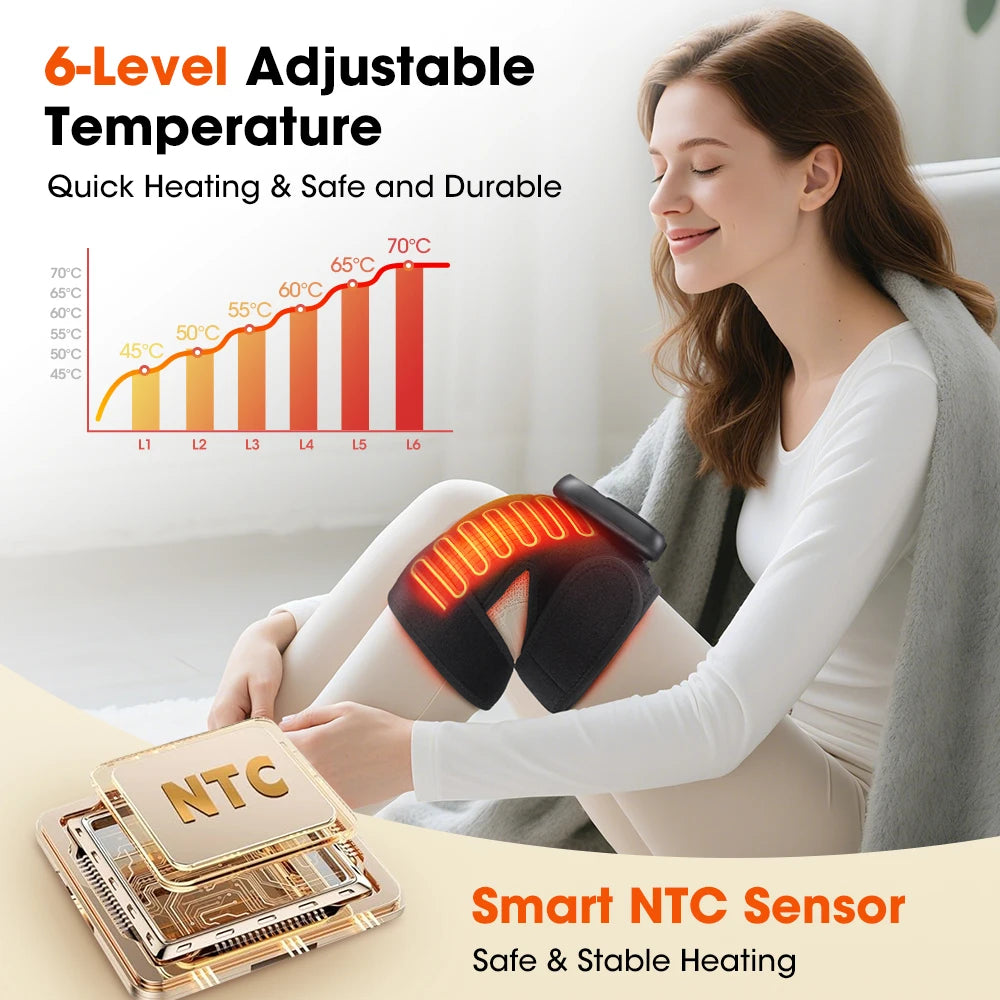 Hellfire 3-In-1 Shockwave Heated Knee Armor