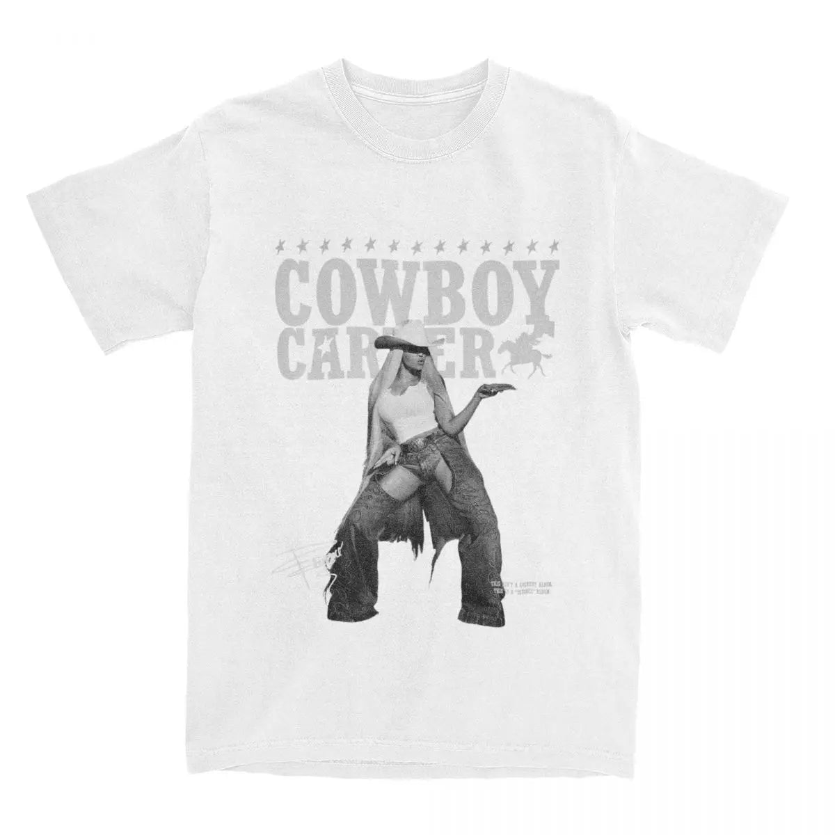 Beyoncé 'Rock Cowboy Carter Act II' Album Tee – Iconic Cotton Shirt for Men & Women – Hipster Short Sleeve Round Neck T-Shirt - Premium T-Shirt from Lizard Vigilante - Just $23.88! Shop now at Lizard Vigilante