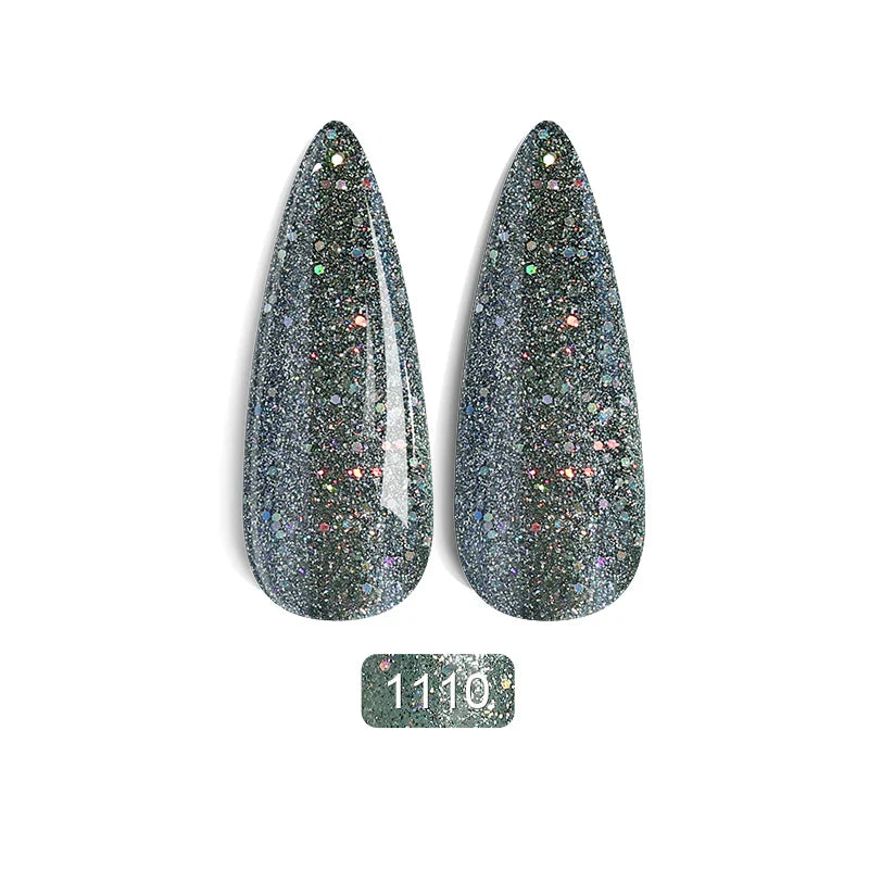 Rainbow Ghini Ultra Shiny Glitter Gel Nail Polish Semi-permanent Gellack UV Varnish Gold Silver Metal Gel Nail Art Wholesale Top