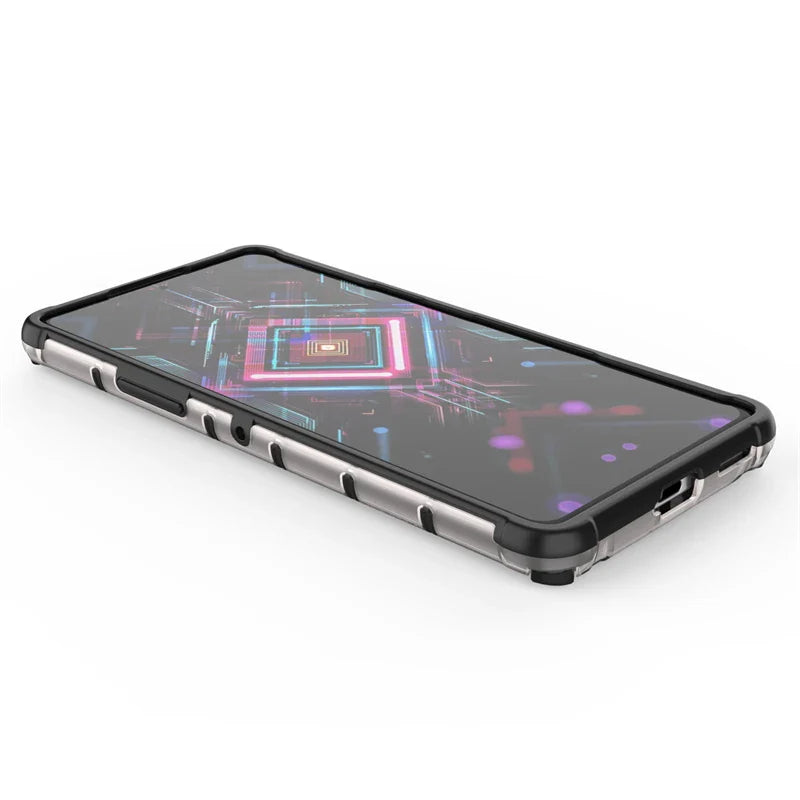Shockproof Case for Redmi K40 Gaming Cover Xiaomi Redmi K40 Gaming New Transparent Honeycomb Clear Cover Redmi K40 Gaming Fundas