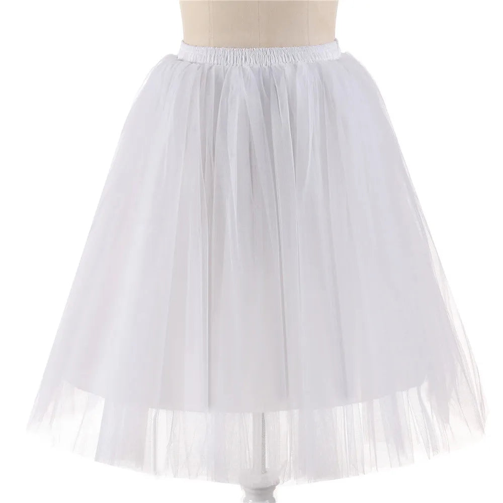 Elegant Women Tulle Skirt Korean Fashion Mesh Womens Pleated Knee Length Skirt Adult Tutu Dancing Skirt Green Party Faldas - Premium  from Lizard Vigilante - Just $12.99! Shop now at Lizard Vigilante