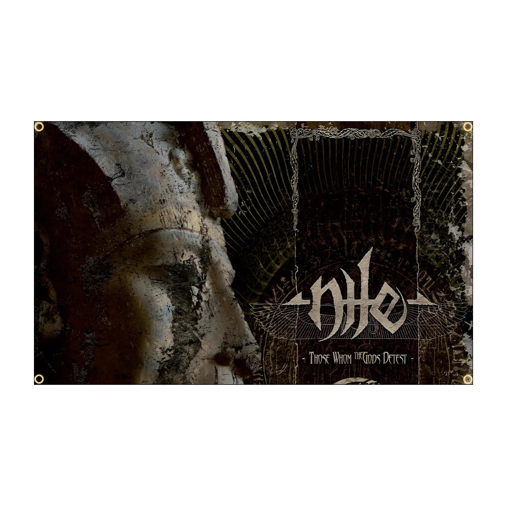 NILEs Rock Band Flag – 90x150cm Brutal/Technical Death Metal Banner, Polyester Tapestry for Home Decor - Premium flag from Lizard Vigilante - Just $14.99! Shop now at Lizard Vigilante