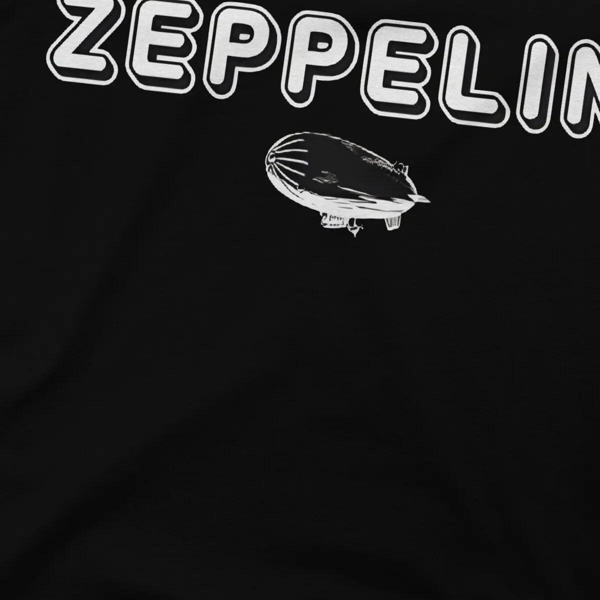 Vintage Men's T Shirt Led Band Zeppelin Funny Tee Shirt Short Sleeve O Neck T-Shirt Cotton Printed Tops - Premium T-Shirt from Lizard Vigilante - Just $20.79! Shop now at Lizard Vigilante